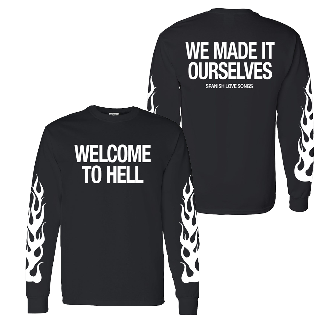 Welcome To Hell L/S T-Shirt - Black (PREORDER)
